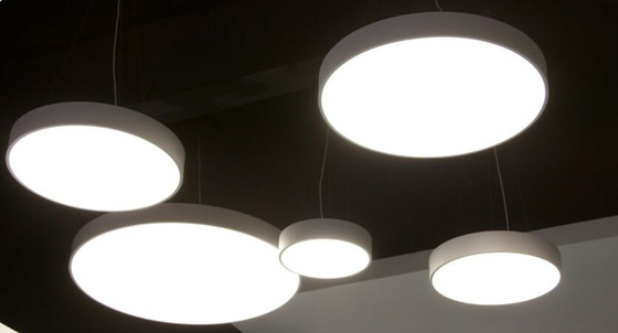 Aluminium Pendant Round Led Panel Light IP20 Round Flat Panel Led Lights