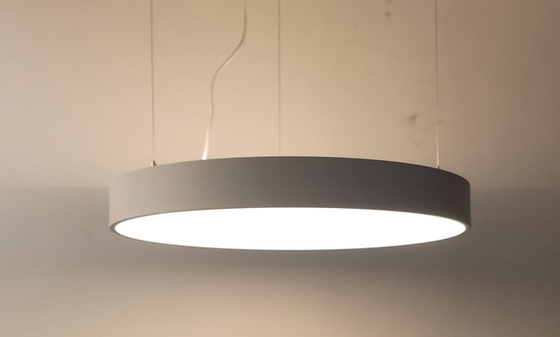 Aluminium Pendant Round Led Panel Light IP20 Round Flat Panel Led Lights
