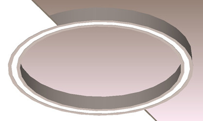 9331lm Round Linear Light 5000K-6500K Modern Linear Suspension Lighting