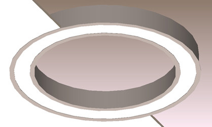 9331lm Round Linear Light 5000K-6500K Modern Linear Suspension Lighting