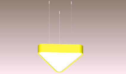 6500lm Triangle Panel Lights Suspension Led Panel Ceiling Lights