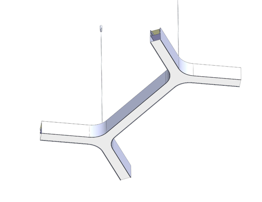 Branch Linear Suspension Lighting Customized LED Light For Office And Home