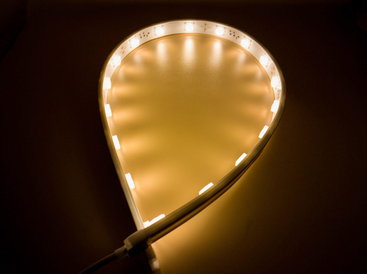 Monochroom TPU Flexible LED Wandwasser 3000K Len Led Strip Lampen